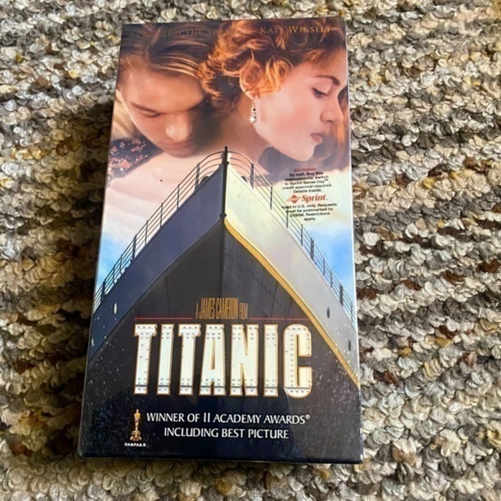 New in the box: Titanic VHS Cassette Tape Set